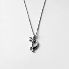 Hopi Indian Jewelry ココペリ ホピ族 インディアンジュエリー ネックレス シルバー ボールチェーンのサムネイル