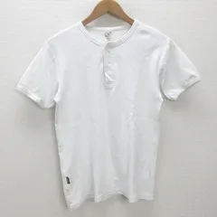 K■アヴィレックス/AVIREX 6143504 デイリーウエア  ヘンリーネックTシャツ【L】白/MENS■18【中古】のサムネイル