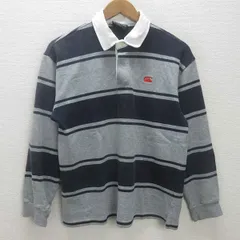 d■カンタベリー/CANTERBURY ラガーシャツ/ラグビーポロ■【 S 】紺 灰/MENS/1【中古】■のサムネイル