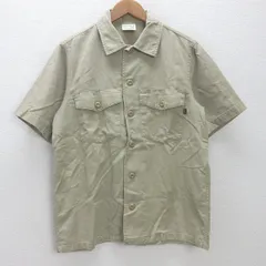 K■アルファ/ALPHA INDUSTRIES 半袖ワークシャツ【M】ベージュ/MENS■23【中古】のサムネイル