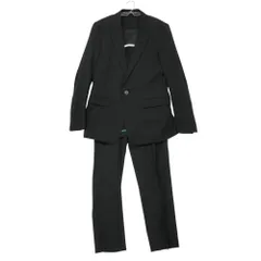 美品 HELMUT LANG ヘルムートラング スーツ PACHED 1B LASER CUT セットアップ パイピングジャケット ノータック ブラック M メンズ 【中古】のサムネイル