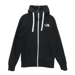 THE NORTH FACE ザ・ノースフェイス パーカー バイカラー スウェット リアビュー フルジップ フーディ ロゴ 裏起毛 トップス ブラック XS メンズ 【中古】のサムネイル