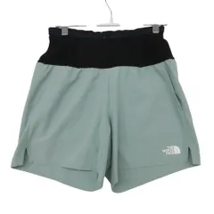 THE NORTH FACE ザ・ノースフェイス ショートパンツ エンデュリスレーシングショーツ メッシュ ナイロン ポリエステル ラウンドカット バイカラー ライトグリーン M【M】 レディース 【中古】