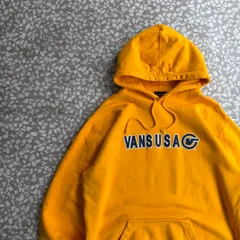 [ Archive アーカイブ Y2K ] VANS / 90’s usa製 logo hoodie size L バンズ　オールドバンズ　90年代　アメリカ製　旧タグ　ビッグロゴ　パーカー　フーディー　ストリート　スケーター　SK8　オールドスケートのサムネイル