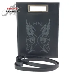 美品 Alexander McQueen アレキサンダーマックイーン 2way ブラック 黒 シルバー金具 レザー ショルダーバッグ ハンドバッグ メンズ 602324【中古】のサムネイル