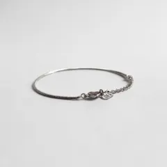 Christian Dior シルバー スネークチェーン ブレスレット CDロゴチャーム メタルのサムネイル
