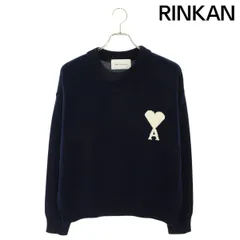 アミアレクサンドルマテュッシ  26SS  UKS859KN0156 ハートA刺繍クルーネックニット メンズ XLのサムネイル