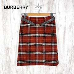 BURBERRY バーバリー Y2K ノバチェック ツイード ベルト スカート