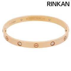 カルティエ  LOVE BRACELET/ラブブレス K18PG4Pダイヤブレスレット メンズ 18のサムネイル