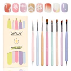 Brand New GAOY Nail Brush Set - Gel Nail Brushes, 8-Piece Set, Gel Nail Art Brushes, Nail Tools, Self-Nail Care