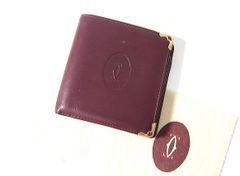 Cartier カルティエ ブラックカーフ製チェックブックホルダー 小切手帳