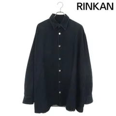 ラフシモンズ  18SS  181-248-10032 DENIM EASY FIT SHIRT ロゴパッチデニムイージーフィット長袖シャツ メンズ Sのサムネイル