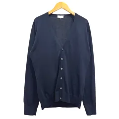 マッキントッシュフィロソフィー MACKINTOSH PHILOSOPHY カーディガン Vネック 長袖 無地 38 紺 ネイビーのサムネイル