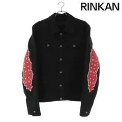 クロムハーツ CLASSIC JEAN/クラシックジーン 袖フローラルレザーパッチクロスボールボタンデニムジャケット メンズ XLのサムネイル