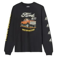 Brixton Ford Mud Marathon L/S T-Shirt Burnt Rubber L Tシャツ 送料無料のサムネイル