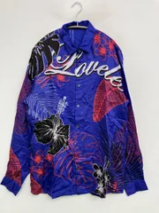 LOVELESS ラブレス シャツ/ブラウス 1 ブルー シルク その他総柄 ミドル丈 長袖 レギュラーカラー メンズのサムネイル