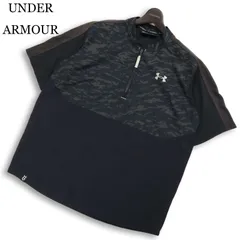 UNDER ARMOUR アンダーアーマー 【UA ヤード ケージ ジャケット】 半袖 ハーフジップ カモフラ 切替 Sz.LG メンズ 野球のサムネイル