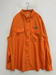 FIELD&STREAM フィールドアンドストリーム シャツ/ブラウス XL オレンジ 無地 ワンポイント ミドル丈 長袖 レギュラーカラー メンズのサムネイル