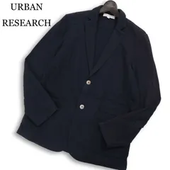 URBAN RESEARCH アーバンリサーチ 春夏★ シアサッカー ストライプ アンコン テーラード ジャケット Sz.L メンズ ネイビーのサムネイル