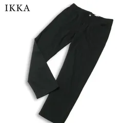 【新品 未使用】 IKKA イッカ 通年★ イージー ストレッチ 5P パンツ Sz.L メンズ 黒のサムネイル