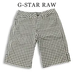 G-STAR RAW ジースター ロウ 春夏★ 【5622 3D 1/2】 千鳥格子 ハーフ ショート パンツ Sz.29 メンズのサムネイル