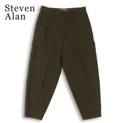 Steven Alan スティーブンアラン 通年★ ワイド テーパード タック スラックス パンツ 日本製 Sz.S メンズのサムネイル