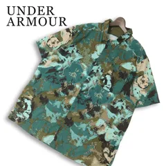 24SS★ UNDER ARMOUR アンダーアーマー 春夏★ 半袖 総柄 ボタンダウン シャツ 大きいサイズ 特大 Sz.3XL メンズ ゴルフのサムネイル