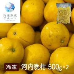 爽やかな酸味と上品な甘み、夏みかんの王様 河内晩柑 500g×2パック 冷凍フルーツ 国産 熊本産のサムネイル
