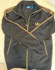 美品】アディダスオリジナルス ジャージ 上下 セットM 黒 金