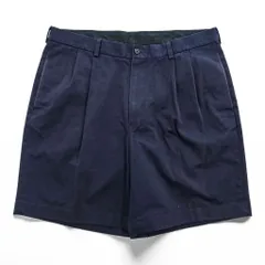 Brooks Brothers 346 タック チノショーツ ADVANTAGE SHORT ショートパンツ 36 ネイビー プリーツ ハーフパンツのサムネイル