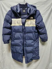 THE NORTH FACE ザノースフェイス ロング丈ダウンジャケット ネイビー キッズ (130)のサムネイル