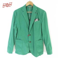 BOB 2ボタンテーラードジャケット size48 本切羽 イタリア製 新品 ボブ BOB テーラードジャケット 54 HJK89 4Lサイズ イタリア
