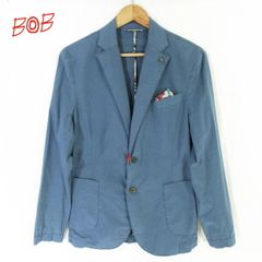 BOB 2ボタンテーラードジャケット size48 本切羽 イタリア製 新品 ボブ BOB テーラードジャケット 46 HJK90 Mサイズ イタリア