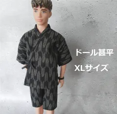 ドール甚平 XLサイズ 洋服 バービー ケン ジェニーBF オビツ27 ハンドメイドのサムネイル