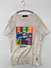 DIVINER Tシャツ/カットソー M ベージュ 前面プリント バックプリント ブランドロゴ ミドル丈 半袖 クルーネック(丸首) メンズのサムネイル