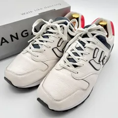 【B5678】 SANGACIO サンガッチョ スニーカー にゅ〜ず トリコロール レザー ロゴ 10周年記念モデル メンズ ホワイトのサムネイル