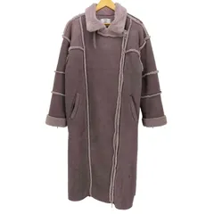ジュエティ jouetie 21aw エコ ムートン ライダース ロング コート レディース JPN：M のサムネイル