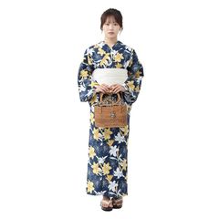 新品】 [Fuuka] 旅館浴衣 単品 リネン浴衣 レディース 大きいサイズ