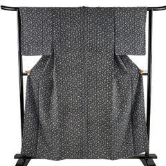T107着物 小紋 結城紬 袷 手縫い仕立て美品 - メルカリ