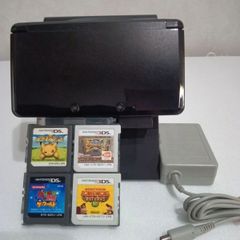 Nintendo 3DS 本体 コスモブラック ソフト4本付き - メルカリ