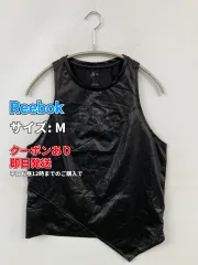 Reebok リーボック タンクトップ M ブラック 無地 ブランドロゴ カップなし メンズ レディースのサムネイル
