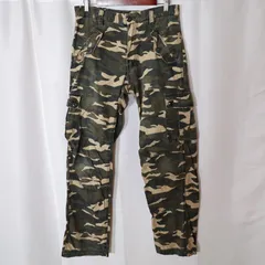 (^w^)b tk タケオキクチ 迷彩 カーゴパンツ ウッドランド カモフラ カモ柄 2 M W30 綿100 ワークパンツ 軍パン ミリタリー フラップポケット YKKジップ 6ポケット 古着 春夏秋冬 OM13043WTのサムネイル