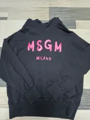 MSGM ブラック フーディー ピンク ロゴのサムネイル