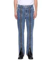 JOHN LAWRENCE SULLIVAN Rigid denim zipped pants ジョンローレンス