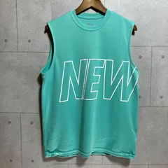 NEW ERA ニューエラ タンクトップ ノースリーブ トップス L 吸水速乾 デカロゴ ミントグリーン メンズ SU-35-2のサムネイル
