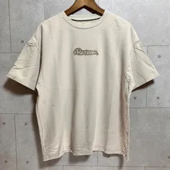 #Re:room リルーム ロゴエンブロイダリー サマー スエット ビッグ Tシャツ ショートスリーブ 半袖 トップス M-L ロゴ 刺繍 ベージュ SU-35-6のサムネイル