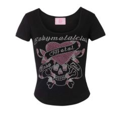babylclub bmc twinkle skull tシャツ 白 babymetalclub twinkle skull Tシャツ Black - メルカリ