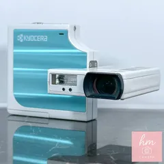 【美品】Kyocera Finecam SL400R ブルー 400万画素 光学3倍ズーム 回転式レンズ 高速連写 コンパクトデジタルカメラ 京セラ ファインカムのサムネイル