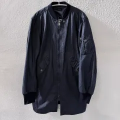 DIESEL ツーウェイ コーテッド ロング MA-1ジャケット ブルゾンのサムネイル