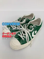 CONVERSE コンバース スニーカー 24.5cm グリーン レディース
